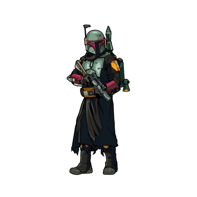 FiGPiN Star Wars The Mandalorian Boba Fett 3" Enamel Pin #734