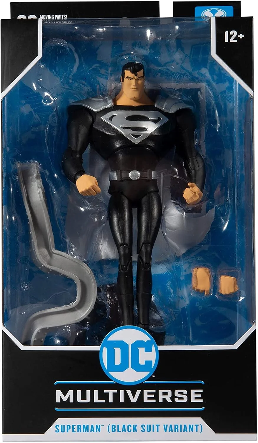 DC MULTIVERSE 7IN - ANIMATED SUPERMAN (BLACK SUIT) Image 1
