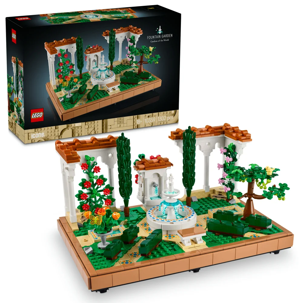 LEGO® Icons Fountain Garden Home and Office Decor, Building Set for Adults 10359 Image 1