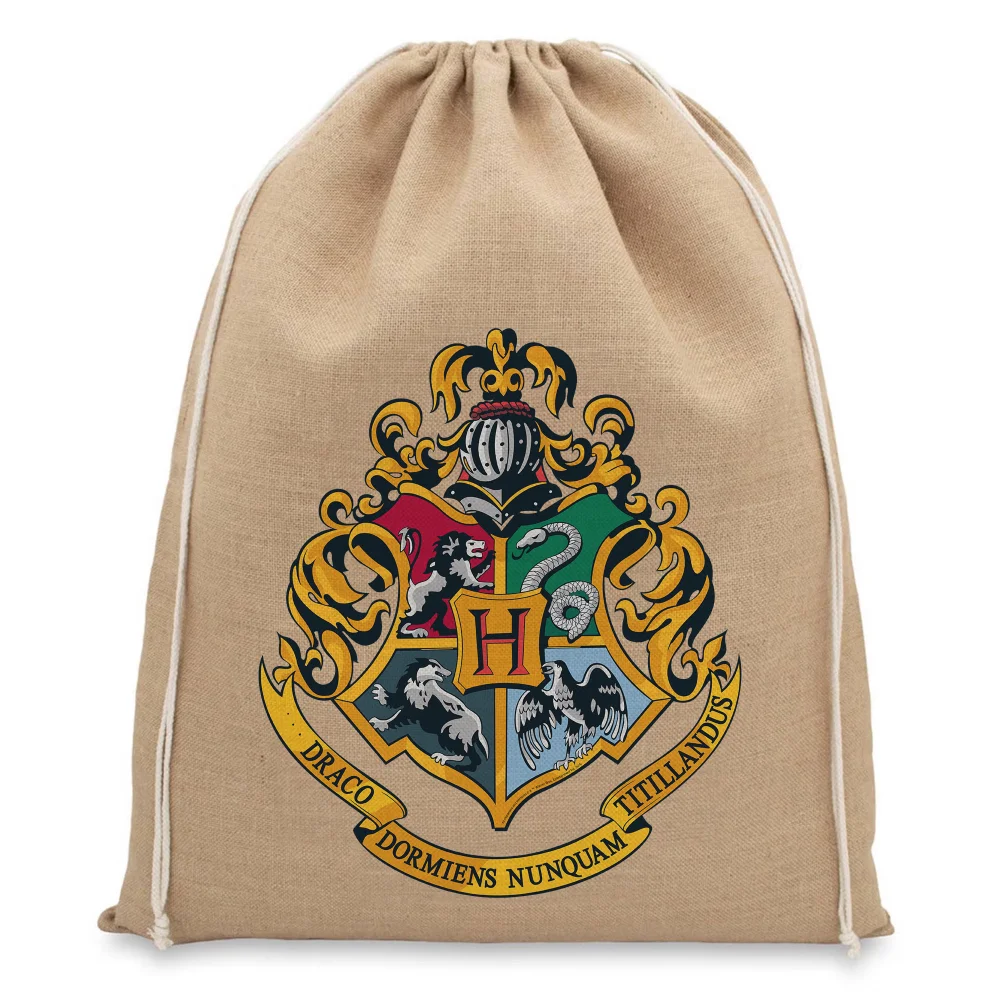 Harry Potter Hogwarts Christmas Hessian Sack Image 1