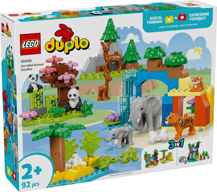LEGO DUPLO 3in1 Wild Animal Families Learning Toy Set 10446