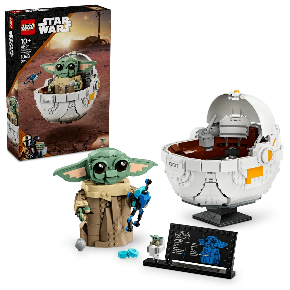LEGO Star Wars Grogu with Hover Pram Building Toy 75403 Image 1