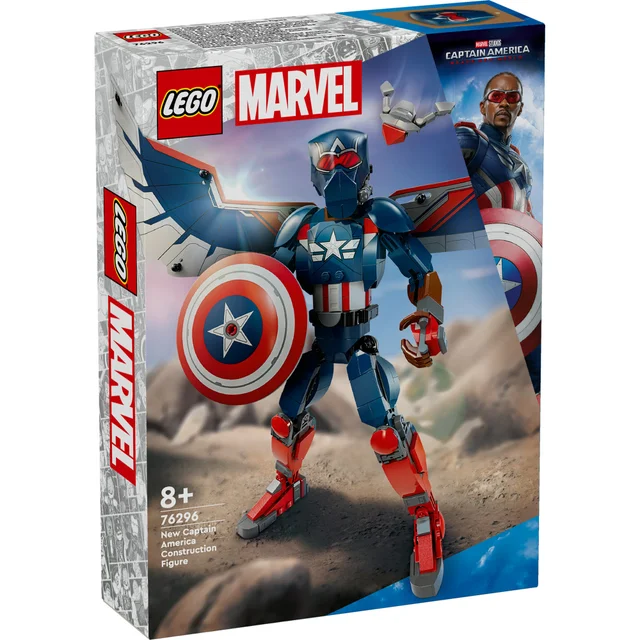 LEGO Marvel New Captain America Construction Figure 76296