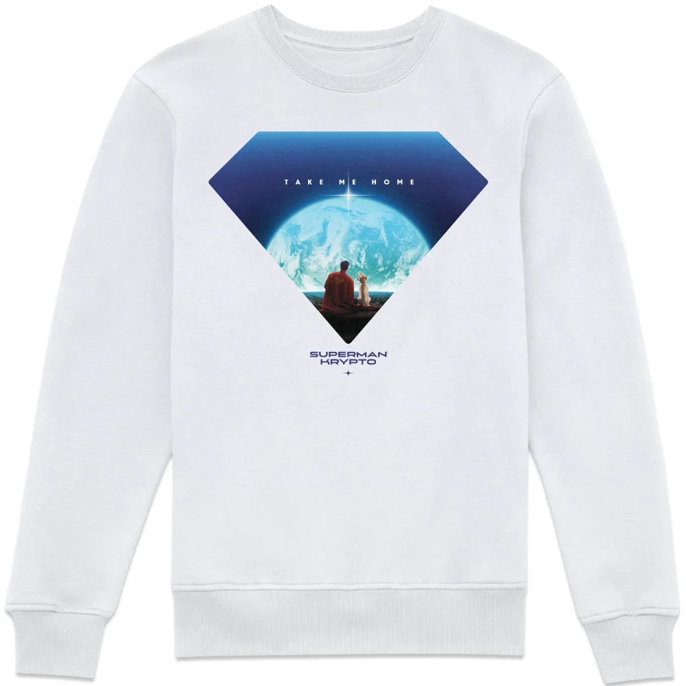 Superman Earth View Sweatshirt - White - XS Image 1