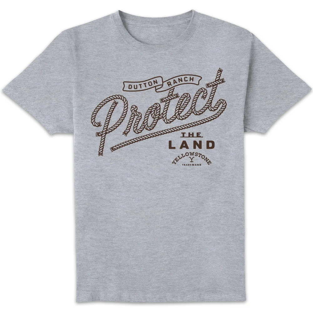 Yellowstone Protect The Land Unisex T-Shirt - Grey - S Image 1