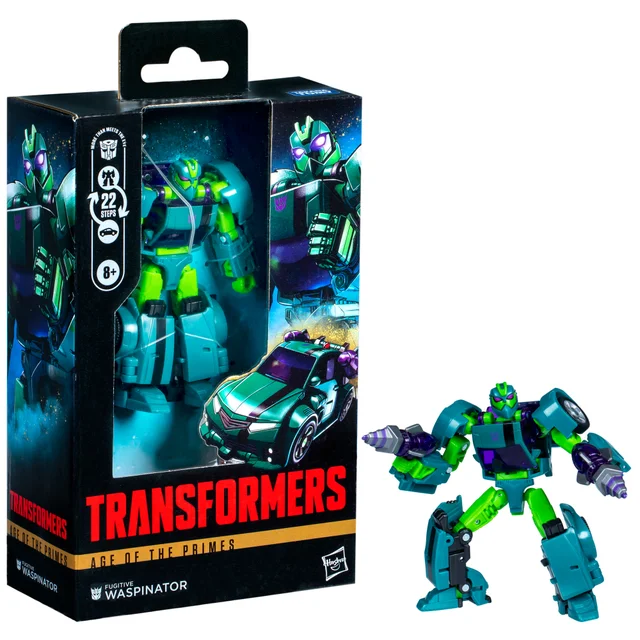 Hasbro Transformers Age of the Primes Deluxe Class Fugitive Waspinator 5.5” Action Figure, 8+