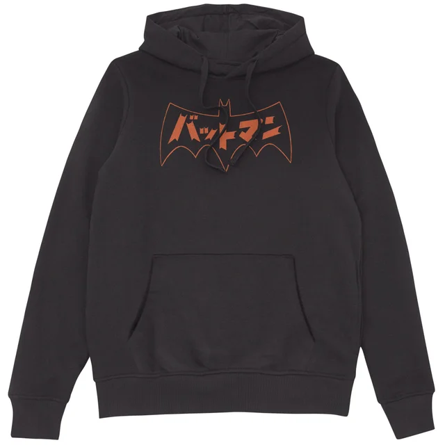 Batman Japanese Logo Hoodie - Black