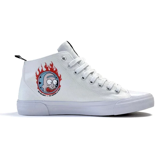 AKEDO x Rick & Morty Varsity Signature High Top - White