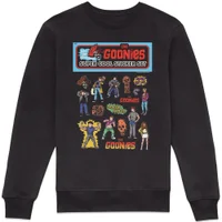The Goonies Super Cool Sticker Set Sweatshirt - Black