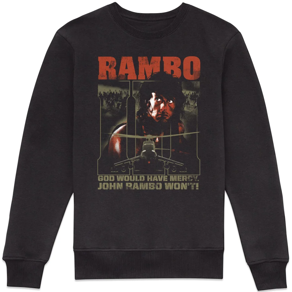 Rambo 3 No Mercy Sweatshirt - Black - S Image 1