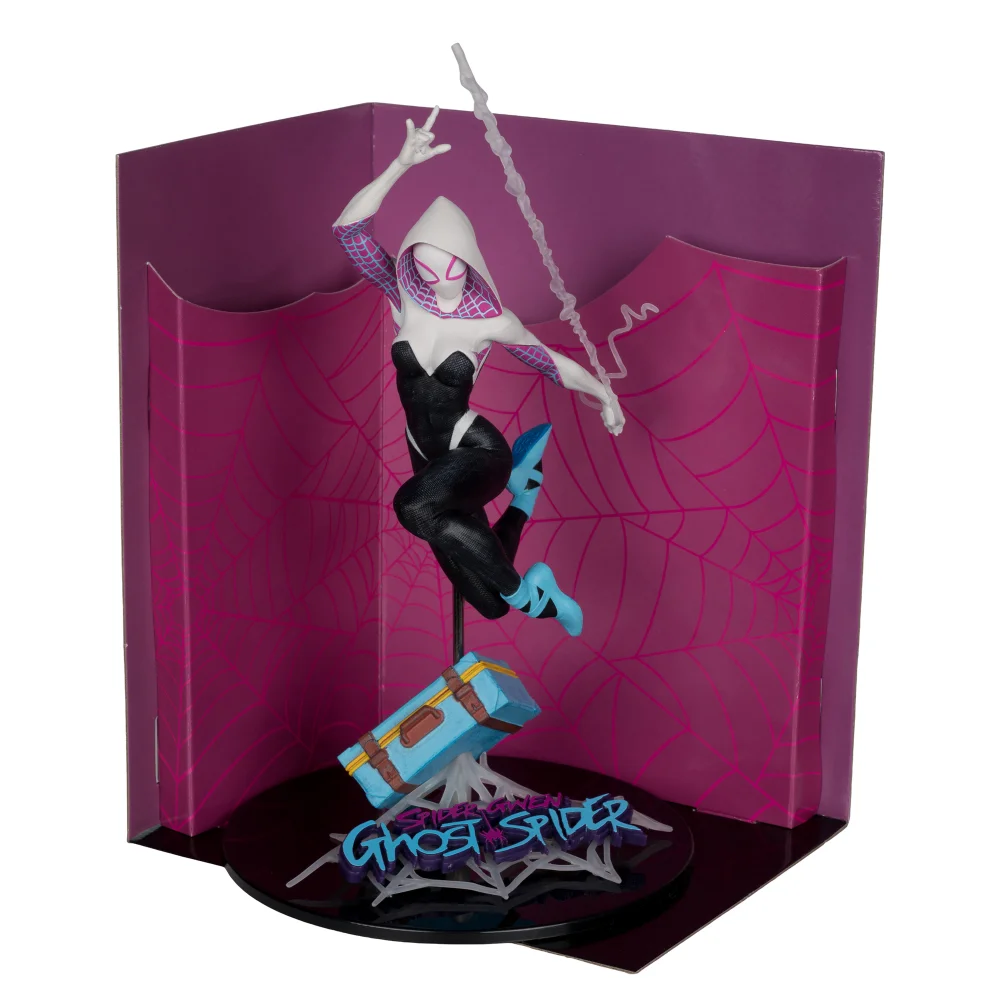 McFarlane Marvel Collection Wave 5 1/10 Scale The Amazing Spider-Man #1 Ghost Spider Image 1