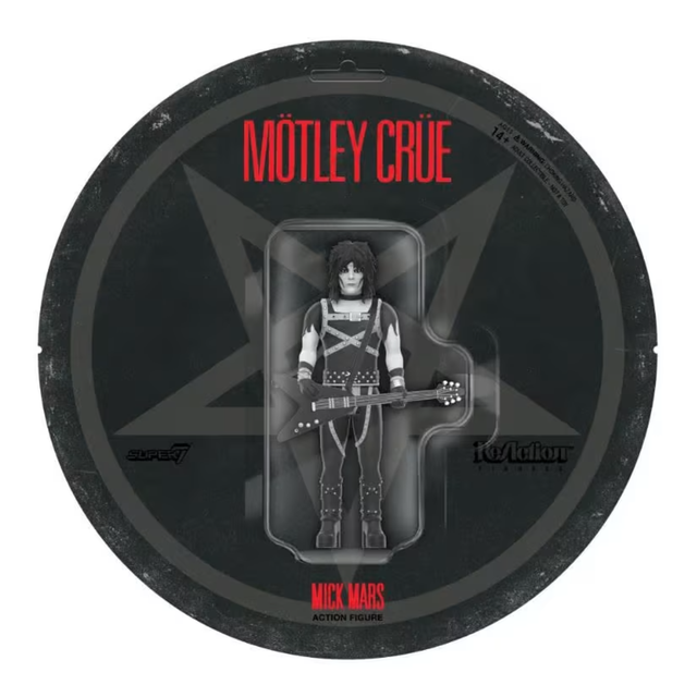 Super7 Motley Crue ReAction Wave 2 - Mick Mars Shout at the Devil Black & White Edition Action Figure