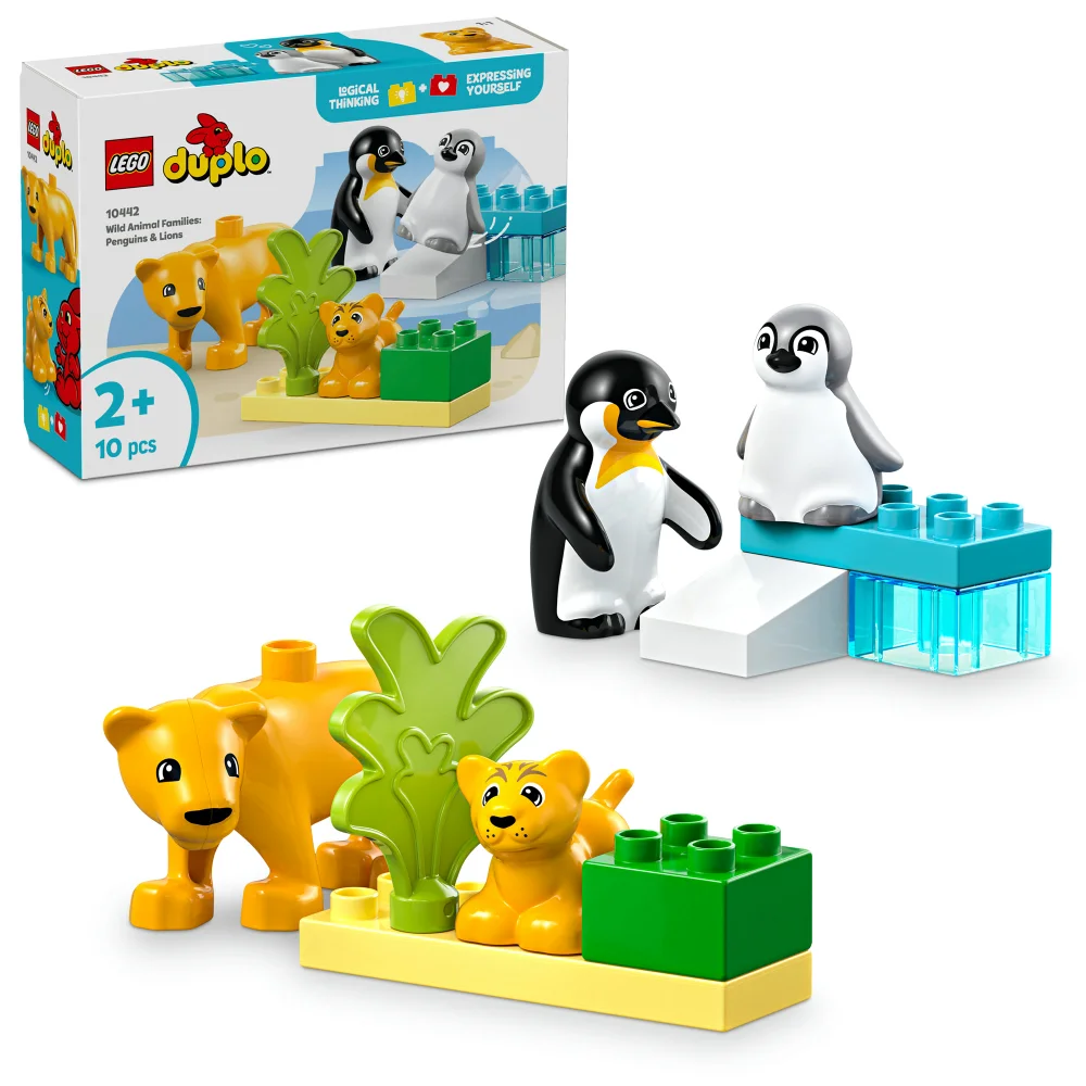 LEGO DUPLO Wild Animal Families: Penguins & Lions Set 10442 Image 1