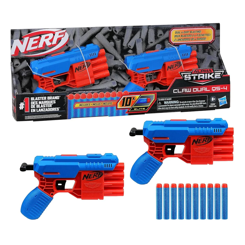 Nerf Alpha Strike Claw Dual QS-4 Blaster Set Image 1