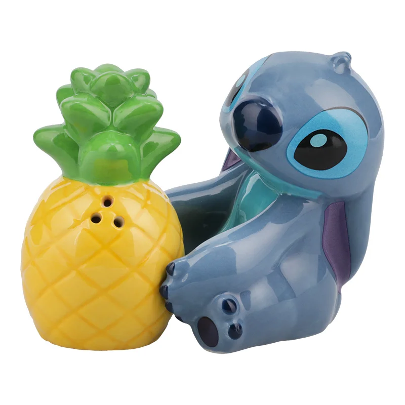 Disney Stitch And Pineapple Salt And Pepper Shakers Image 1
