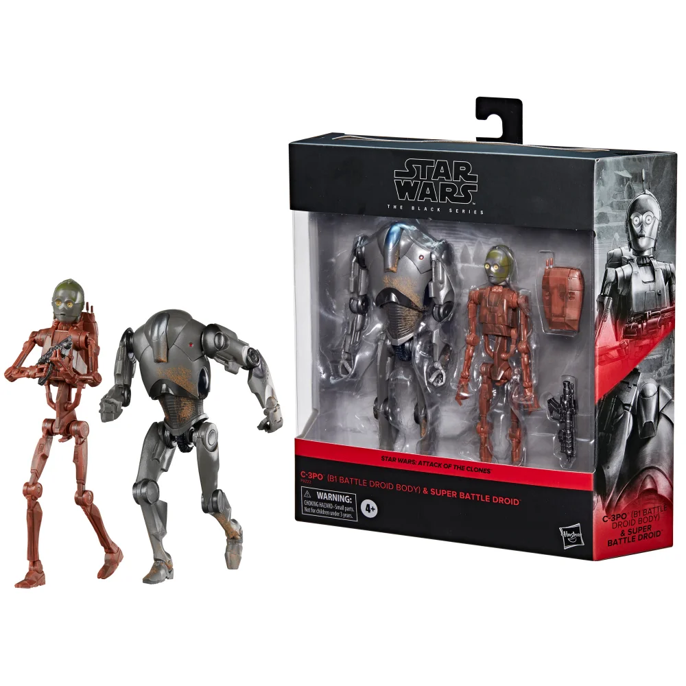 Hasbro Star Wars The Black Series C-3PO & Super Battle Droid Action Figures (6”) Image 1