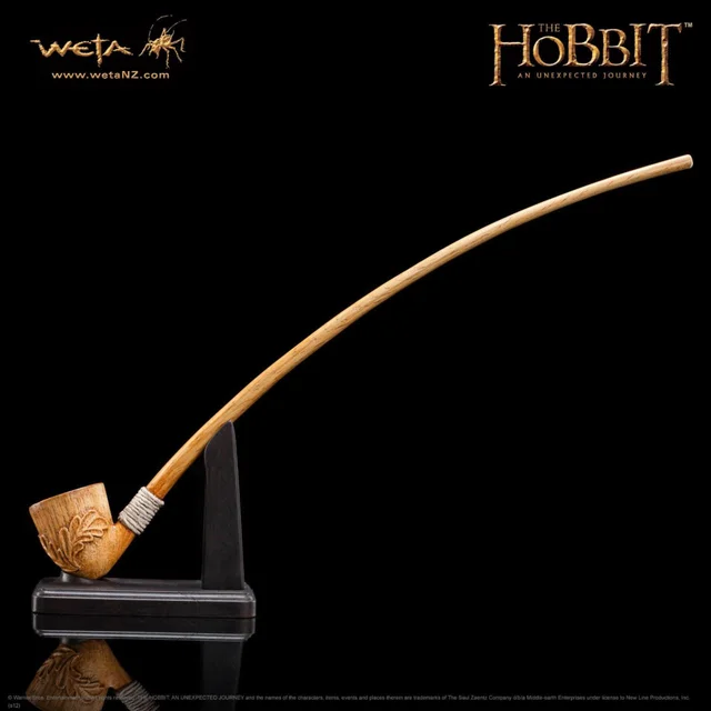 Weta Workshop The Hobbit An Unexpected Journey Replica 1/1 Scale The Pipe of Bilbo Baggins 35cm