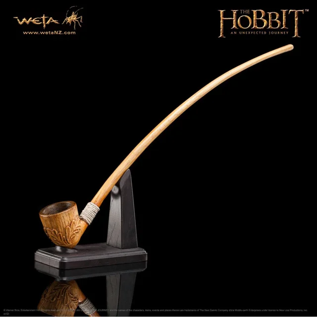 Weta Workshop The Hobbit An Unexpected Journey Replica 1/1 Scale The Pipe of Bilbo Baggins 35cm