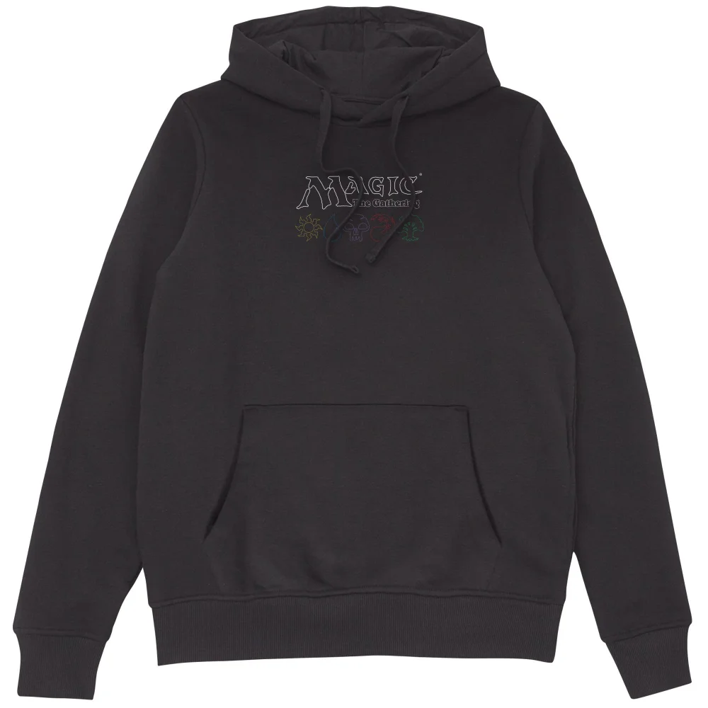 Magic: The Gathering Logo & Mana Lines Hoodie - Black - S Image 1