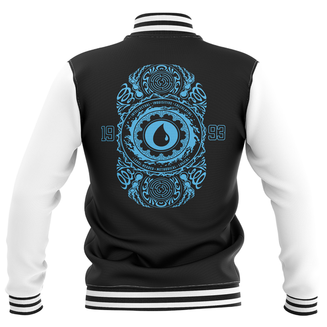 Magic: The Gathering Island Roundel Varsity Jacket - Black/White
