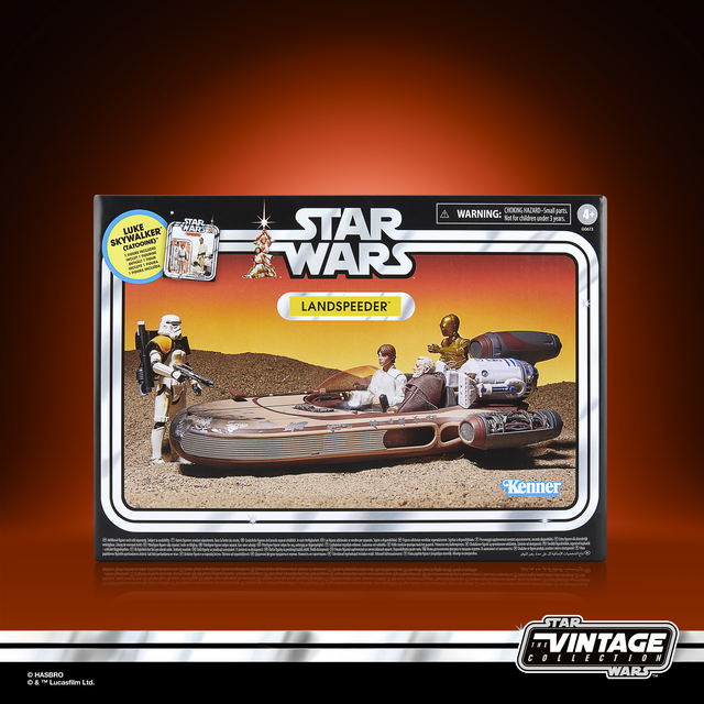 Hasbro Star Wars The Vintage Collection A New Hope Landspeeder Vehicle with Figure (3.75”)