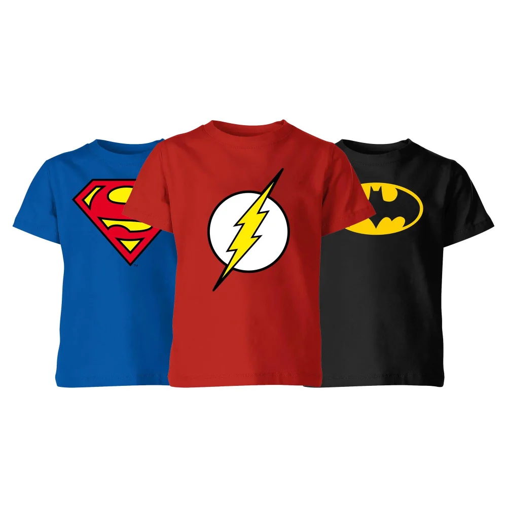 DC Comics Kids' 3-Pack T-Shirts - 3-4 Years Image 1