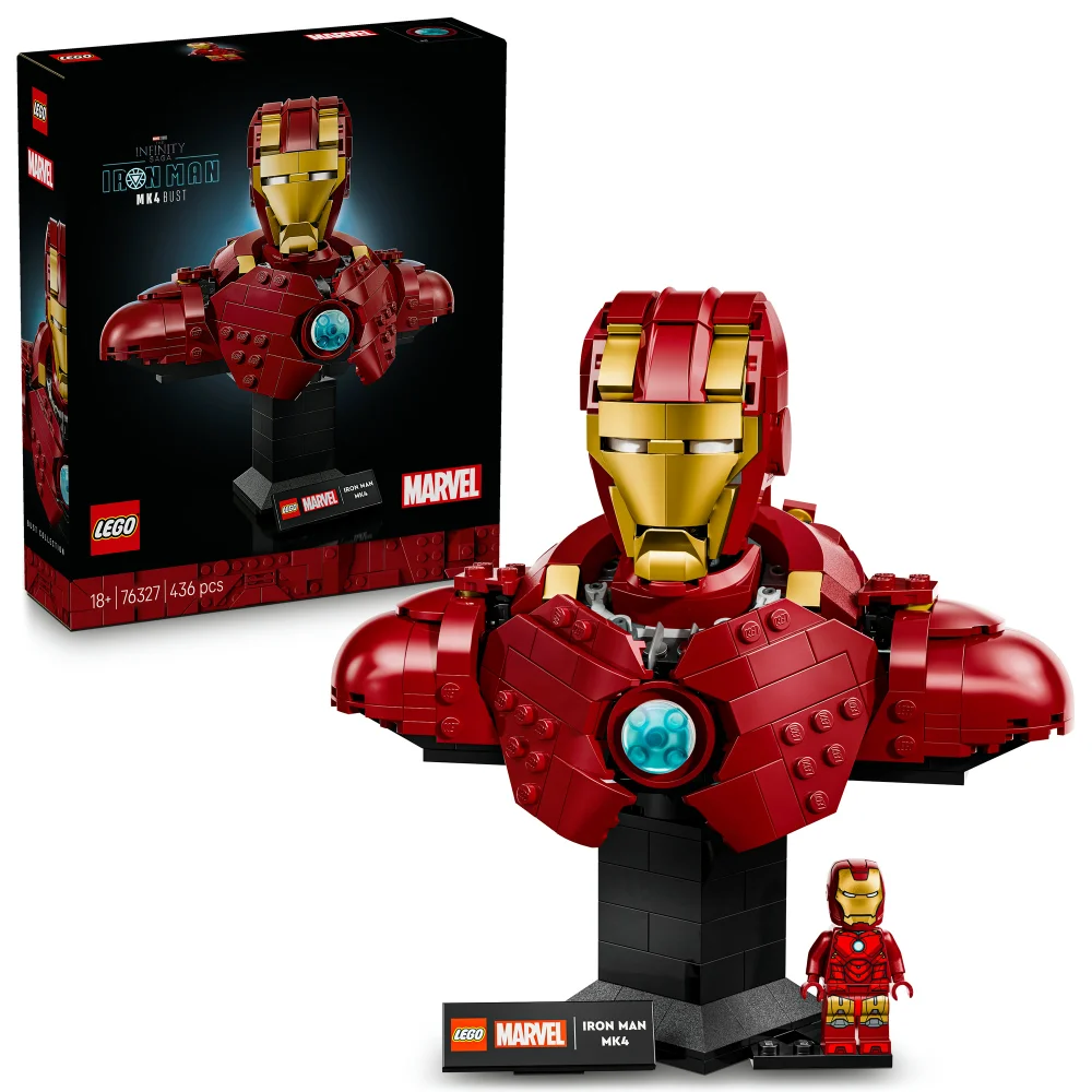 LEGO® | Marvel Iron Man MK4 Bust, Buildable Model for Adults with Minifigure 76327 Image 1