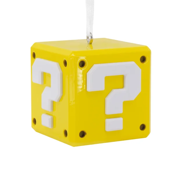 Hallmark Premium Collectable Super Mario - Question Mark ? Block Ornament