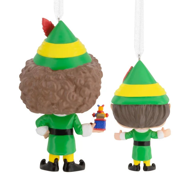 Hallmark Funko POP! Elf Christmas Ornaments - 2 Pack Buddy & Papa Elf