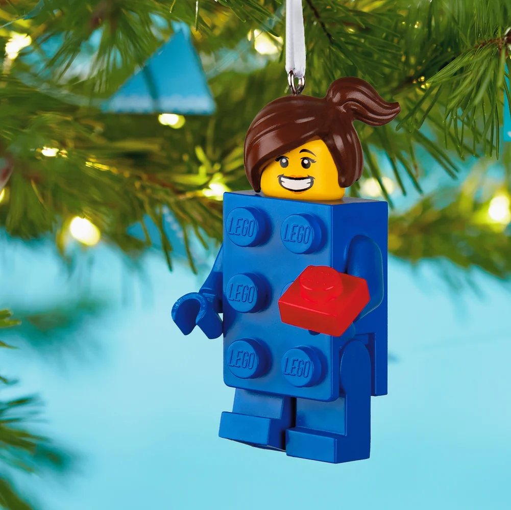 Hallmark Keepsake Brick Suit Girl LEGO Minifigure Ornament Image 1