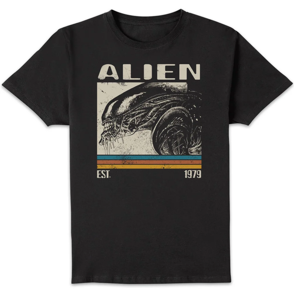 Alien Retro Bars Unisex T-Shirt - Black - 5XL Image 1