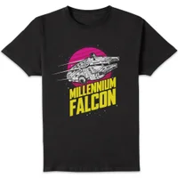 Star Wars Millennium Falcon Circle Unisex T-Shirt - Black