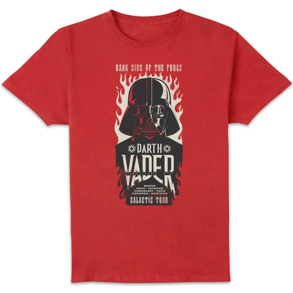 Star Wars Vader Flames Unisex T-Shirt - Red - S Image 1