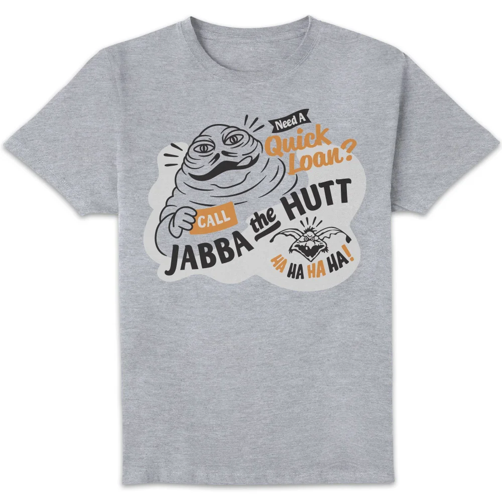 Star Wars Jabba Loans Unisex T-Shirt - Grey - S Image 1