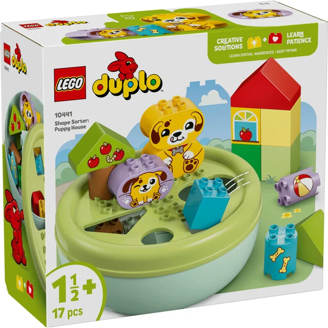 LEGO® DUPLO® My First Shape Sorter: Puppy House Toddler Learning Toy 10441