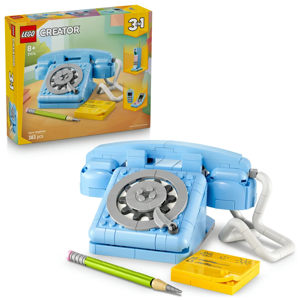 LEGO Creator 3in1 Retro Telephone Building Toy Set 31174 Image 1
