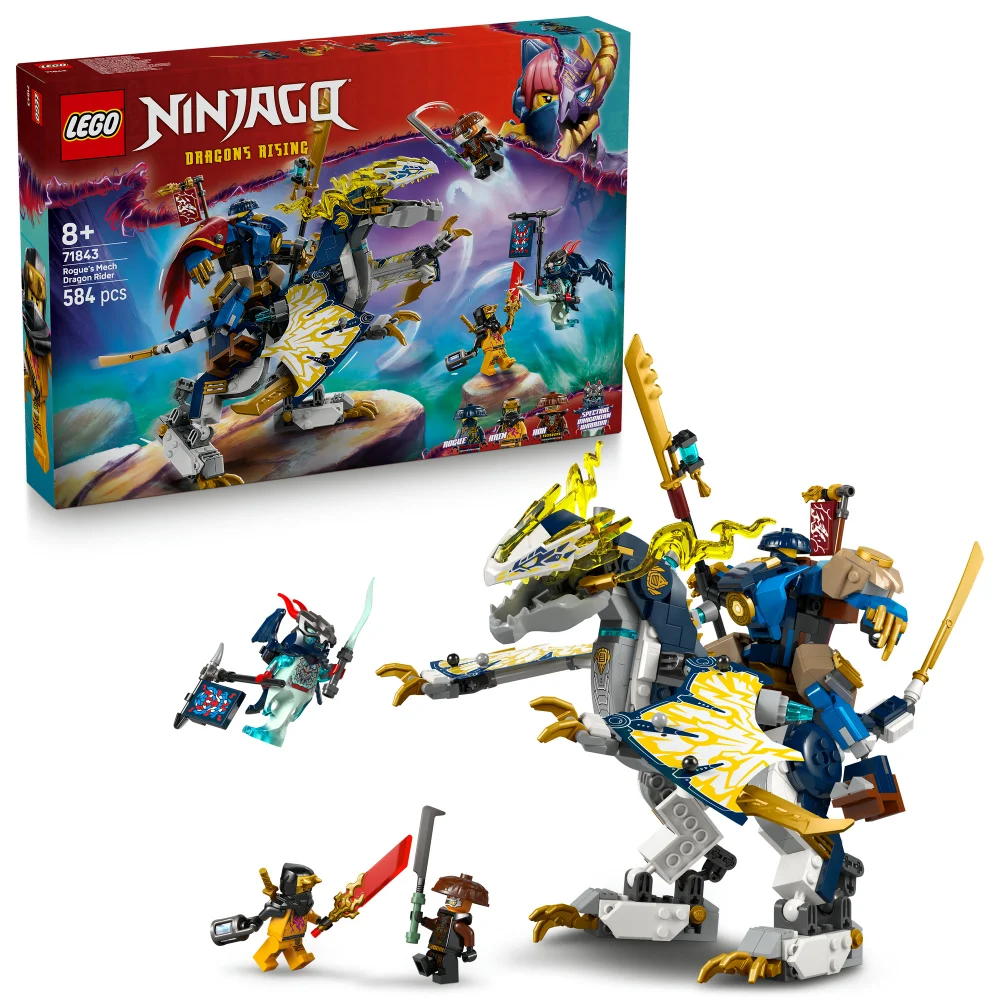 LEGO® NINJAGO® Rogue’s Mech Dragon Rider Ninja Toy 71843 Image 1