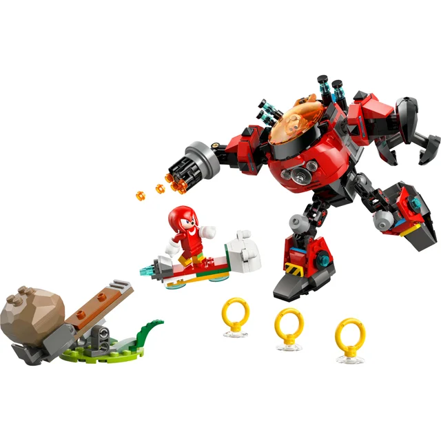 LEGO® Sonic the Hedgehog™ Knuckles vs. Dr. Eggman Egg Crusher Mech Toy Set 77005