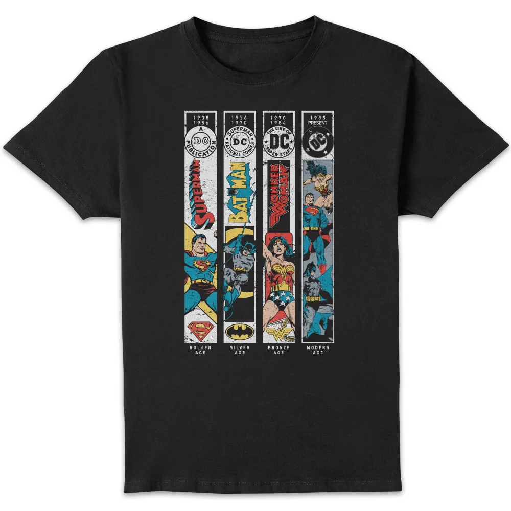 DC Comics Justice League Timeline Unisex T-Shirt - Black - S Image 1