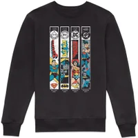 DC Comics Justice League Timeline Sweatshirt - Black