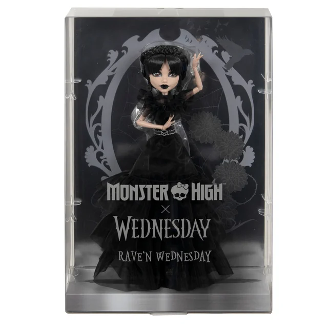 Monster High Wednesday: Wednesday Rave'n Dress Collectible Doll
