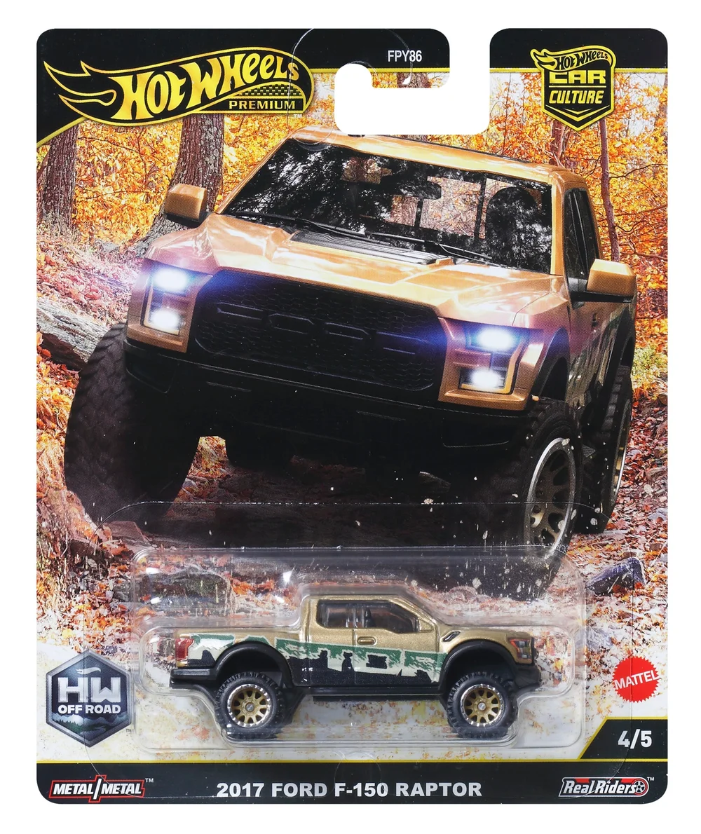 Hot Wheels Premium Car Off Road 17 Ford F150 Raptor Image 1