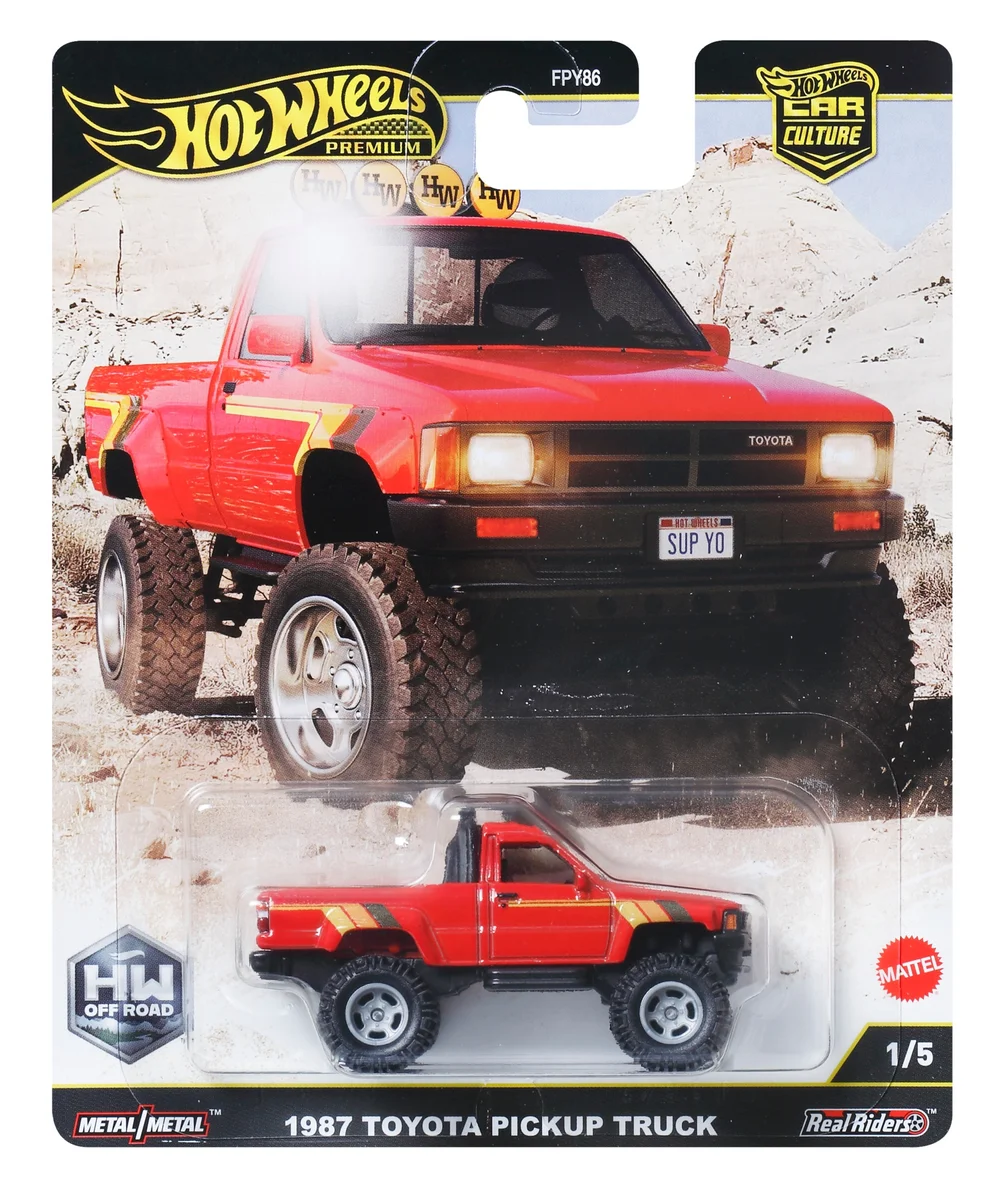 Hot Wheels Premium Car Off Road 1987 Toyota Pickup Truck Image 1