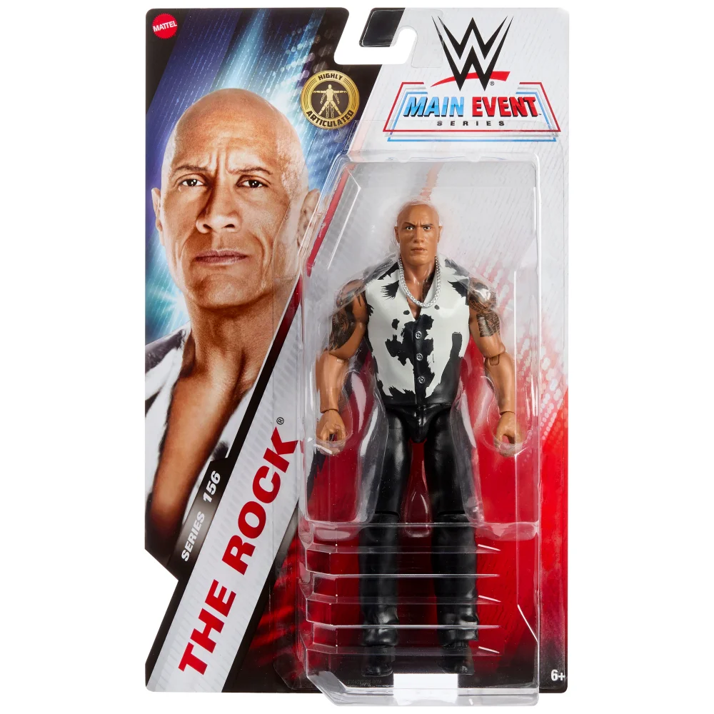 WWE Main Event Series 156 The Rock Action Figure (6"") Image 1