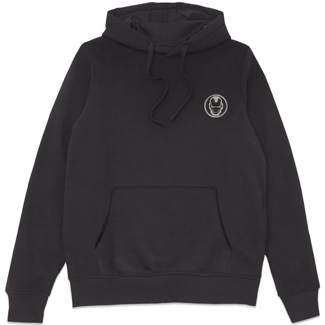 Marvel Ironman Linocut Hoodie - Black