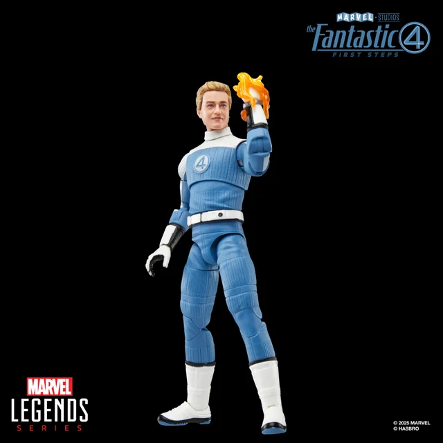 Hasbro Marvel Legends Series Johnny Storm, The Fantastic Four: First Steps 6" Action Figure