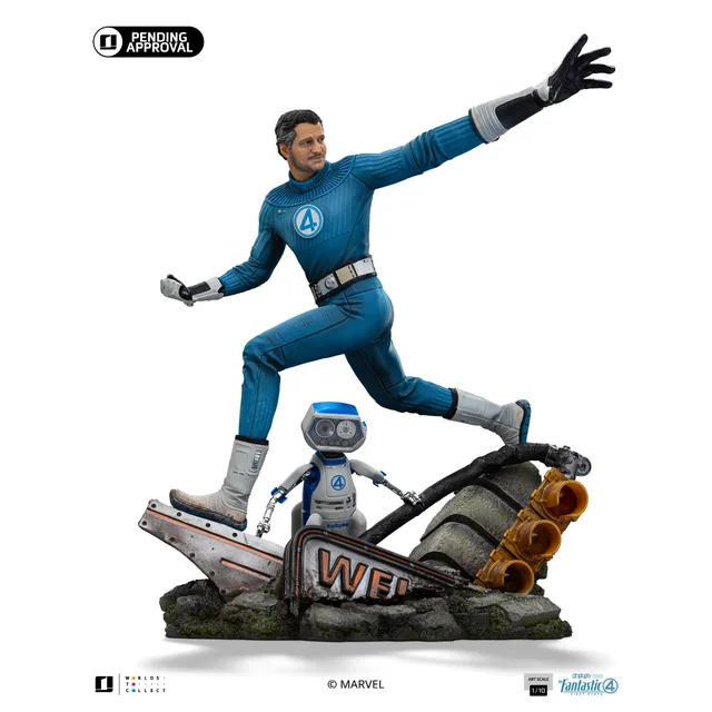 Iron Studios Fantastic Four Mr. Fantastic and H.E.R.B.I.E Art Scale 1/10 Statue