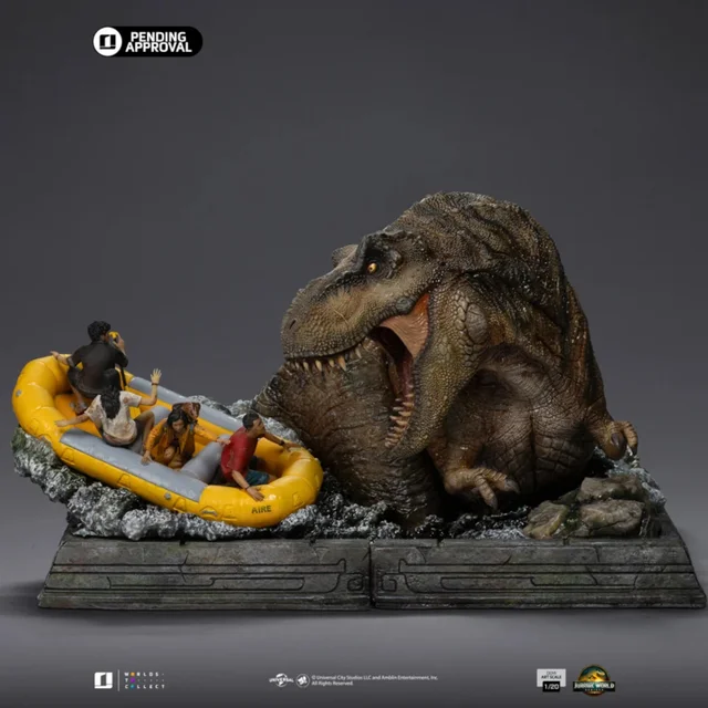 Iron Studios Jurassic World Rebirth T-Rex River Atack Demi Art Scale 1/20 Statue