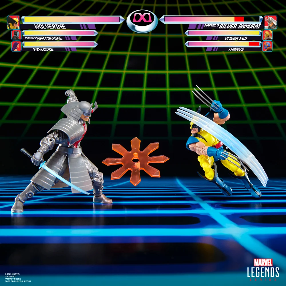Hasbro Marvel Legends Series Gamerverse Wolverine vs Marvel's Silver Samurai 6-Inch Action Figures Image 1
