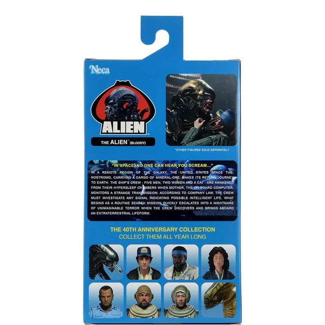 NECA Alien- 7in Fig- 40th Anniversary Asst 2 Xenomorph (Bloody)